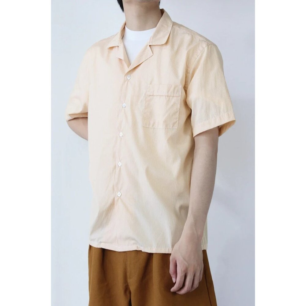 Paa SS Shirt Two Yellow Micro Stripe